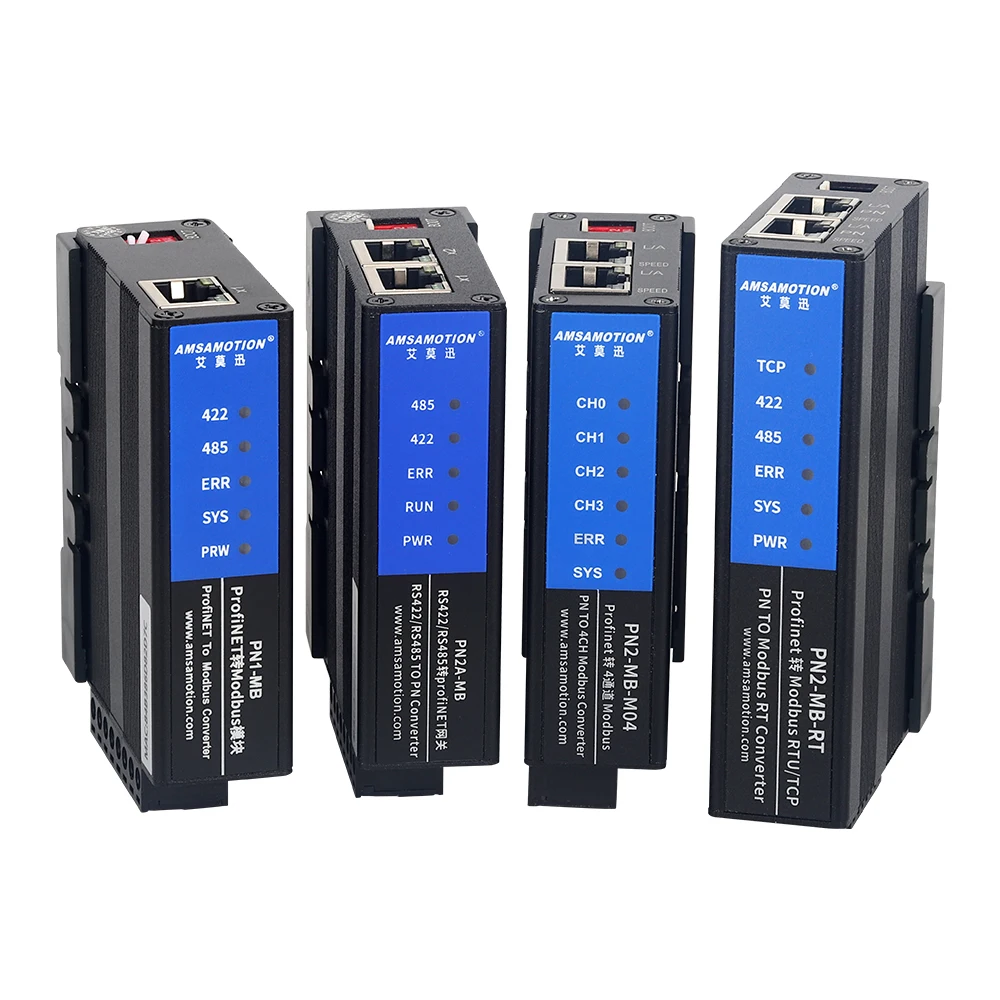 Imagem -02 - Conversor de Protocolo Modbus Rtu Conversor de Protocolo Módulo Bus Porta Ethernet Dupla Iot Pn1 Pn2a-mb Pn2 Mb-m04 rt Profinet Novo