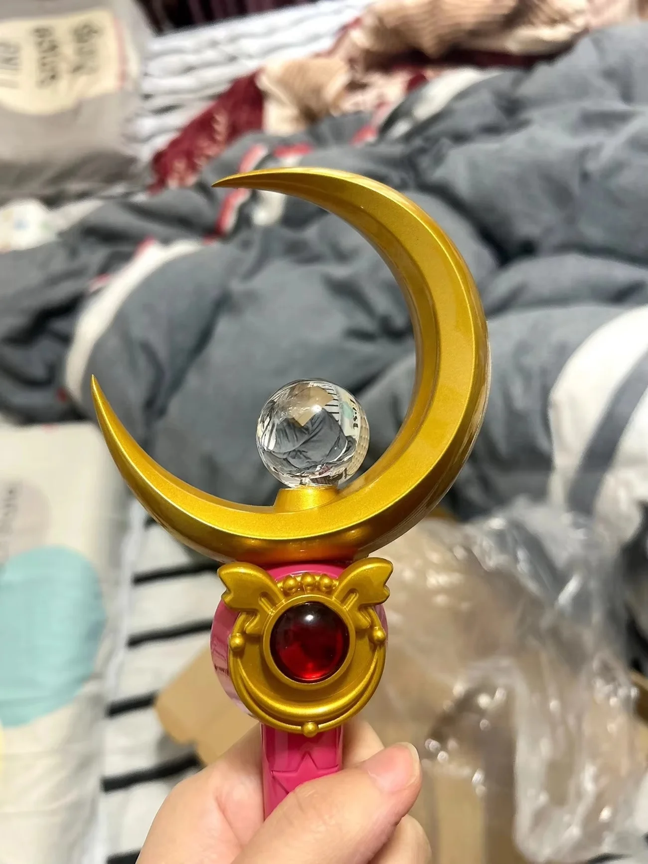 Anime Cosplay Sailor Moon Usagi Tsukino Moon Stick Crystal Props Costume Halloween Party Comic Adult Women Birthday Toy Gifts view 2