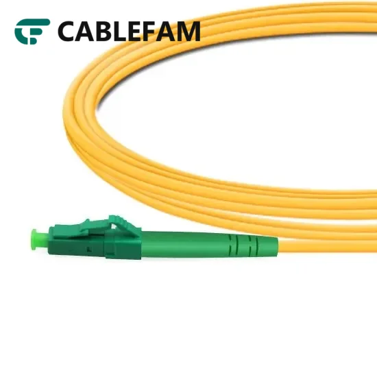 Simplex OS2 Single Mode LC APC to LC APC LSZH 2.0mm Fiber Optic Cable