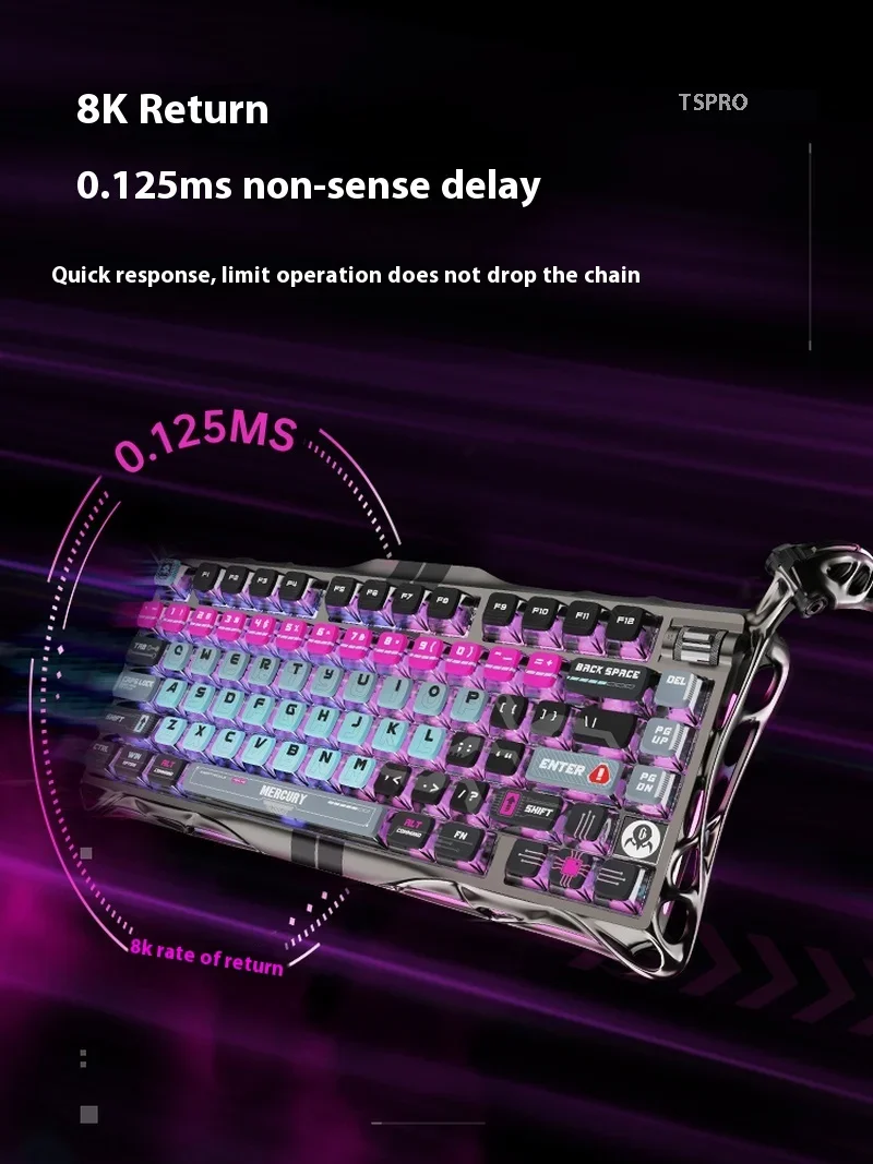 Gravastar 75PRO Wired Magnetic Switch Keyboard Aluminium Alloy RT 0.005mm Gaming Keyboard Gasket RGB Light PC Gamer Accessories - Image 5
