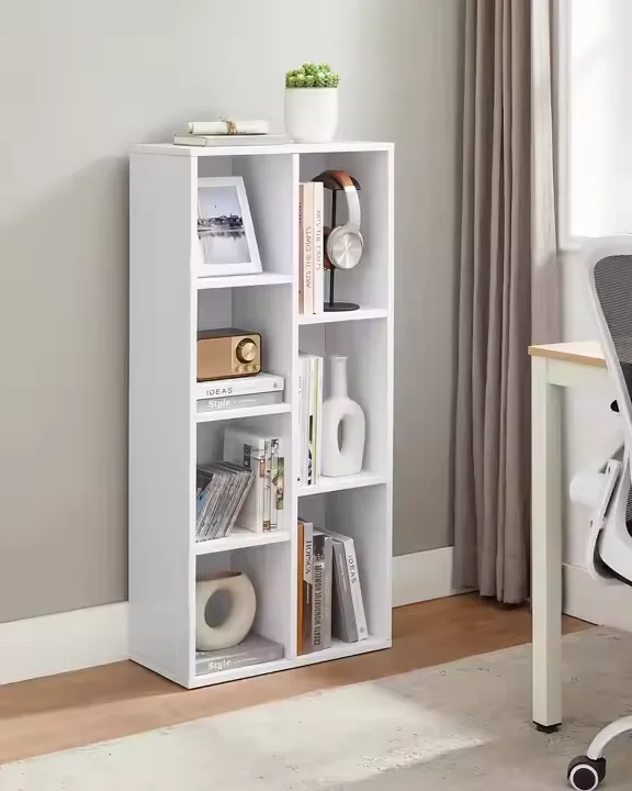 Modern Wood Bookshelf Display Bookcase Book Cabinet for Bedroom Home Library Furniture