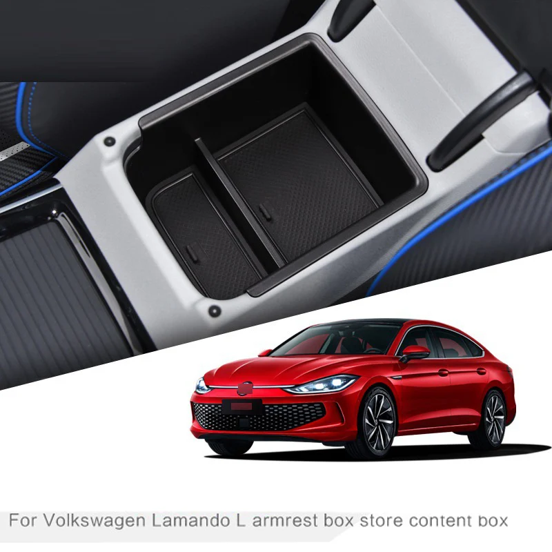 

For Volkswagen Lamando L 2022 2023 2024 2025 Armrest box Storage Box Central control Car Room Interior Decoration Auto Accessori
