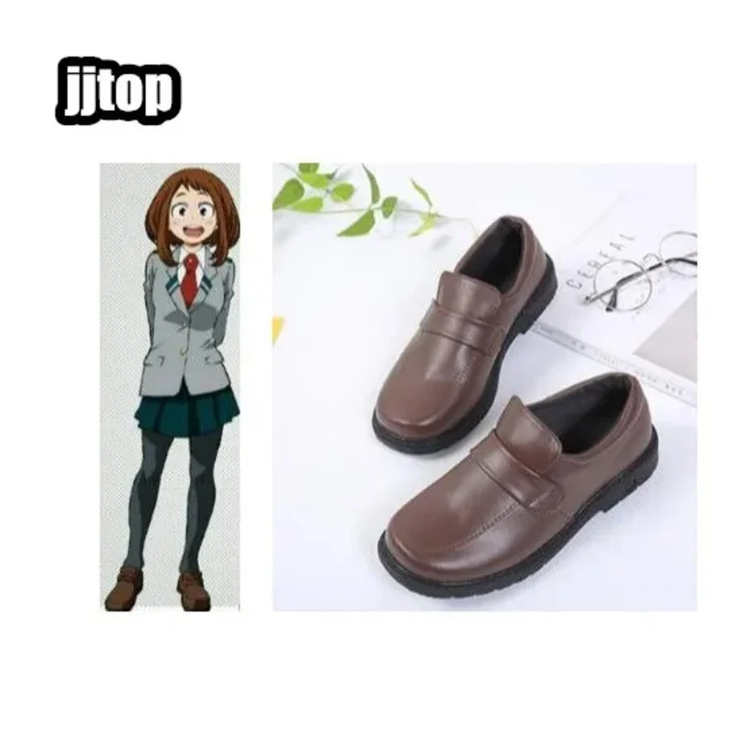 

My Hero Academia Boku no Hero Academia Jirou Kyouka Cosplay Shoes OCHACO URARAKA Cosplay SHCHOOL UNIFORM Cosplay Student Shoes