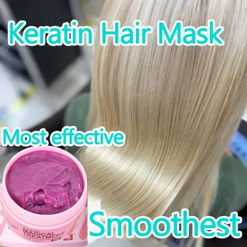 

Magical Keratin Hair Mask 5 Seconds Repair Damaged Frizzy Hair Soft Smooth Shiny Nutrition Deep Moisturize Nourishing Hair Care