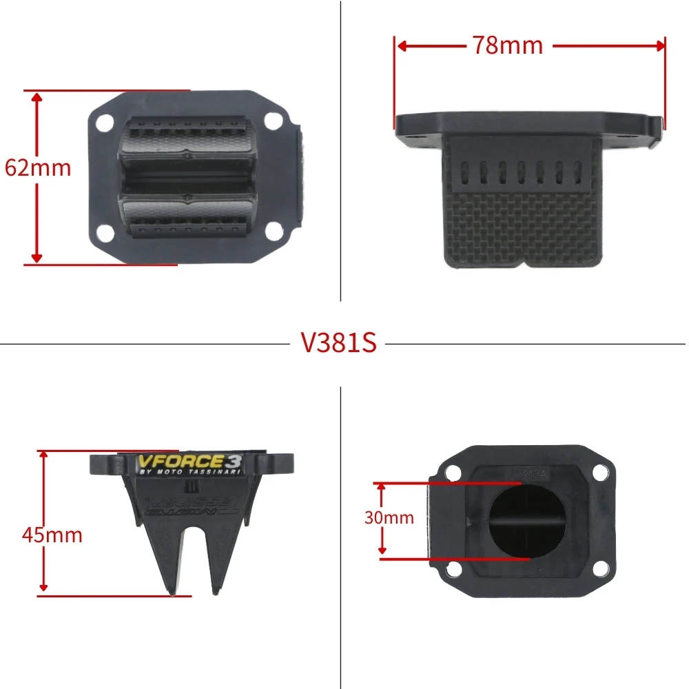 Motocross V Force3 Reed Valve V381S For Honda CR80 CR85 V381S Enduro Motorcycle Reed Valve Kit Vforce3 Accesorios Dirt Bike