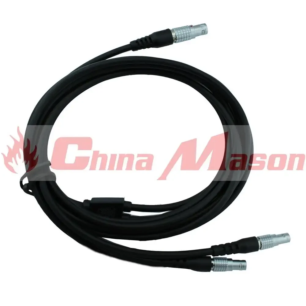 GEV58A (409684A) power cable, connects TS30/TM30 Total Station AND TCPS/LPB TYPE RADIOS with GEB171 battery, injection molding