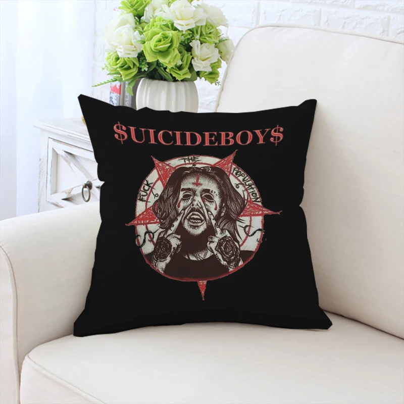 

Hip-hop S-Suicideboys G59 Pillow Cases 45x45 Cushion Cover for Living Room Cushions Pillow Covers Decorative Luxury Home Decor