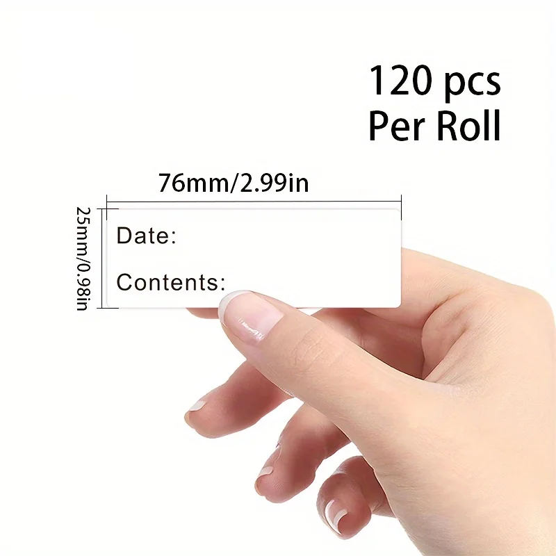 Self-Adhesive Removable Food Storage Label Waterproof Date Content Label Kitchen Refrigerator Reminder Food Storage Labels