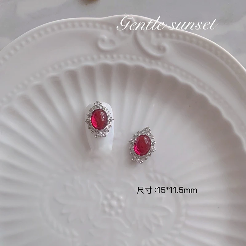 1 pièce de charme pour ongles Imperial Elegance, opale et zircone, style palais chinois, accessoires de luxe pour ongles