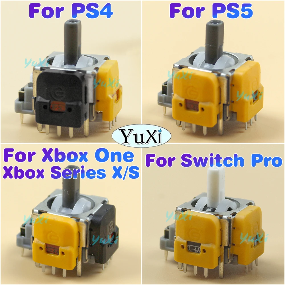 1Pc For PS4 PS5 Xbox One Series X/S Hall Effect Joystick Electromagnetic For Switch Pro 3D Analog Stick 3 Gen Anti Drift Module