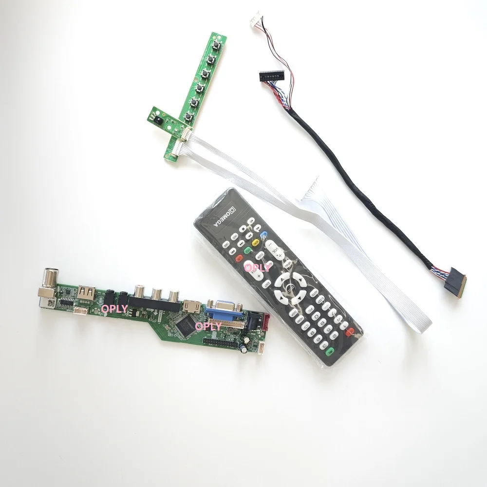 

TV Controller board kit for B140XTN02 B140XTN03 B140XTN02.3 1366x768 14" HDMI-compatible RF USB AV VGA Audio LED Screen monitor