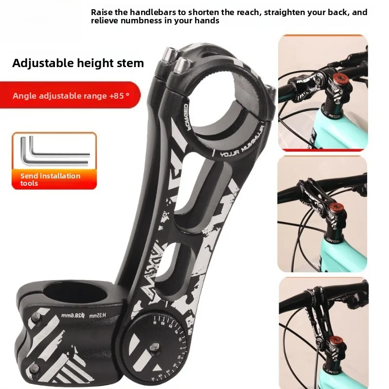 

Смеситель для горного велосипеда поднимает полый стояк из алюминиевого сплава с ЧПУ можно регулировать по 85° ° для увеличения высоты ручки