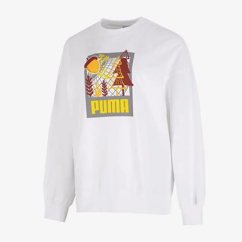 بوما حقيقية الخريف المرأة الجديدة عارضة الرياضة المطبوعة جولة الرقبة هوديي 538779-02 #1