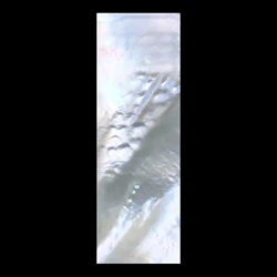 1x Mother Of Pearl Knife Handle Scale Jewelry 90x30x2mm Inlay Polished