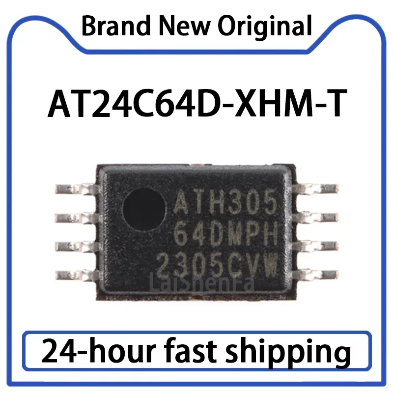 10PCS AT24C64D-XHM-T TSSOP-8 64Kb I2C Compatible Dual Line Serial EEPROM Chip Original Stock