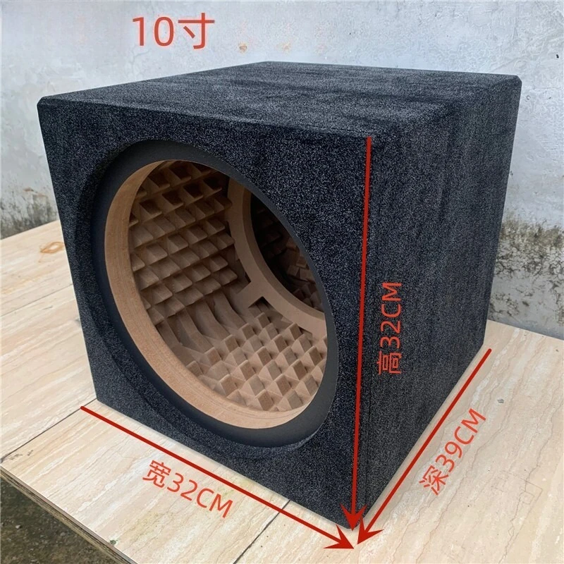 8 10 12 15 inch Car Audio Cavity Box Open Cabinet Sealed Speaker Subwoofer flannel Box view 4