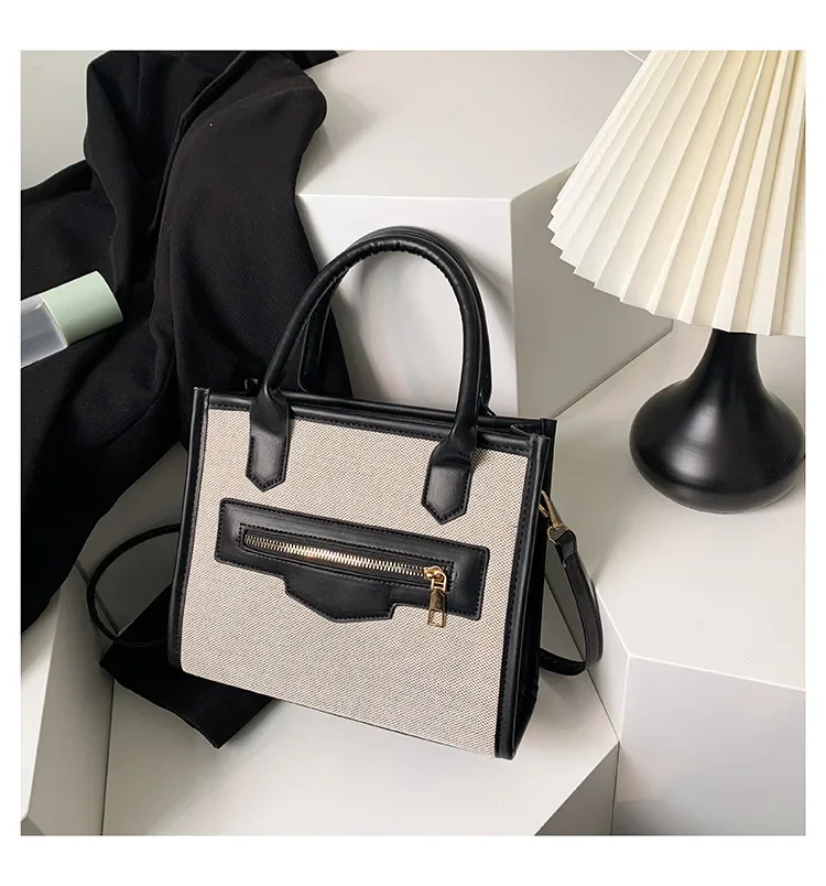 2024Crossbody Bag for Women New Fashion Casual Western Style Shoulder Handbag Simple Texture Messenger Small Square Bag