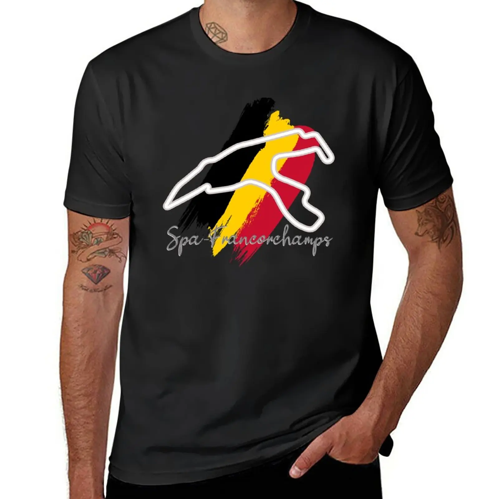 New Spa-Francorchamps Circuit T-Shirt summer tops boys t shirts vintage clothes clothes for men