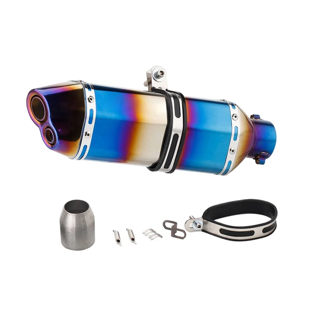 Komplettes System für Yamaha MT09 FZ09 XSR900 Tracer 2014-20 Auspuffrohre Auspuffanlagen Auspuff 370mm Krümmerrohr – Detail 4