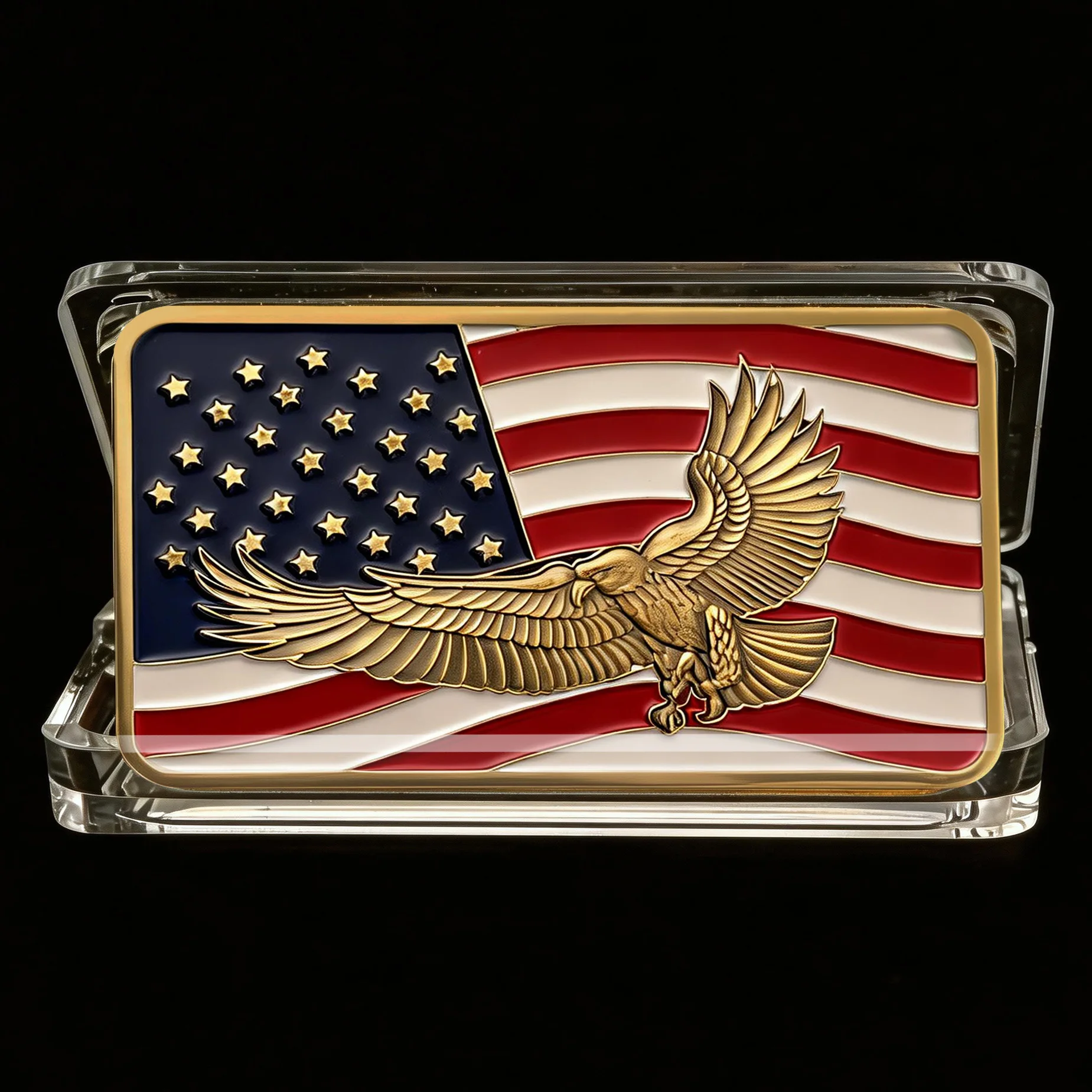 Moneda Conmemorativa de la Guardia Patriótica de Ohio, Estados Unidos, Bañada en Oro, con la Inscripción 'Standing with Honor, Dignity and Respect'