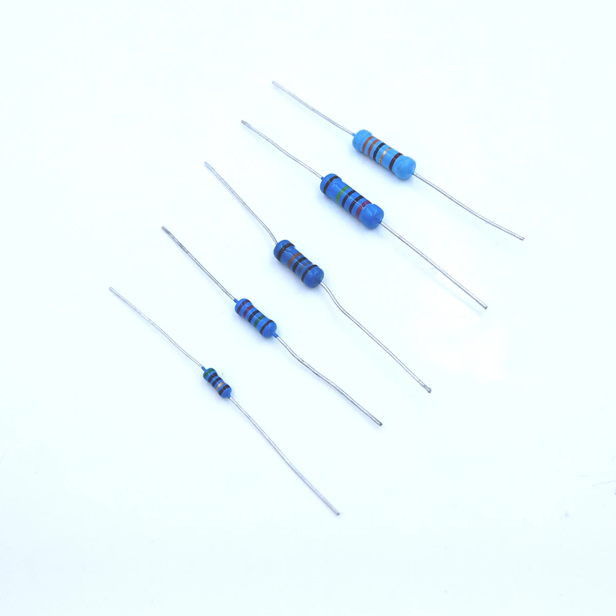 100Pcs 1M 1.2M 1.5M 1.8M 2M 2.2M 2.4M 2.7M 3M R Ohm 1W 1% Metal Film Resistor Colored ring Resistance