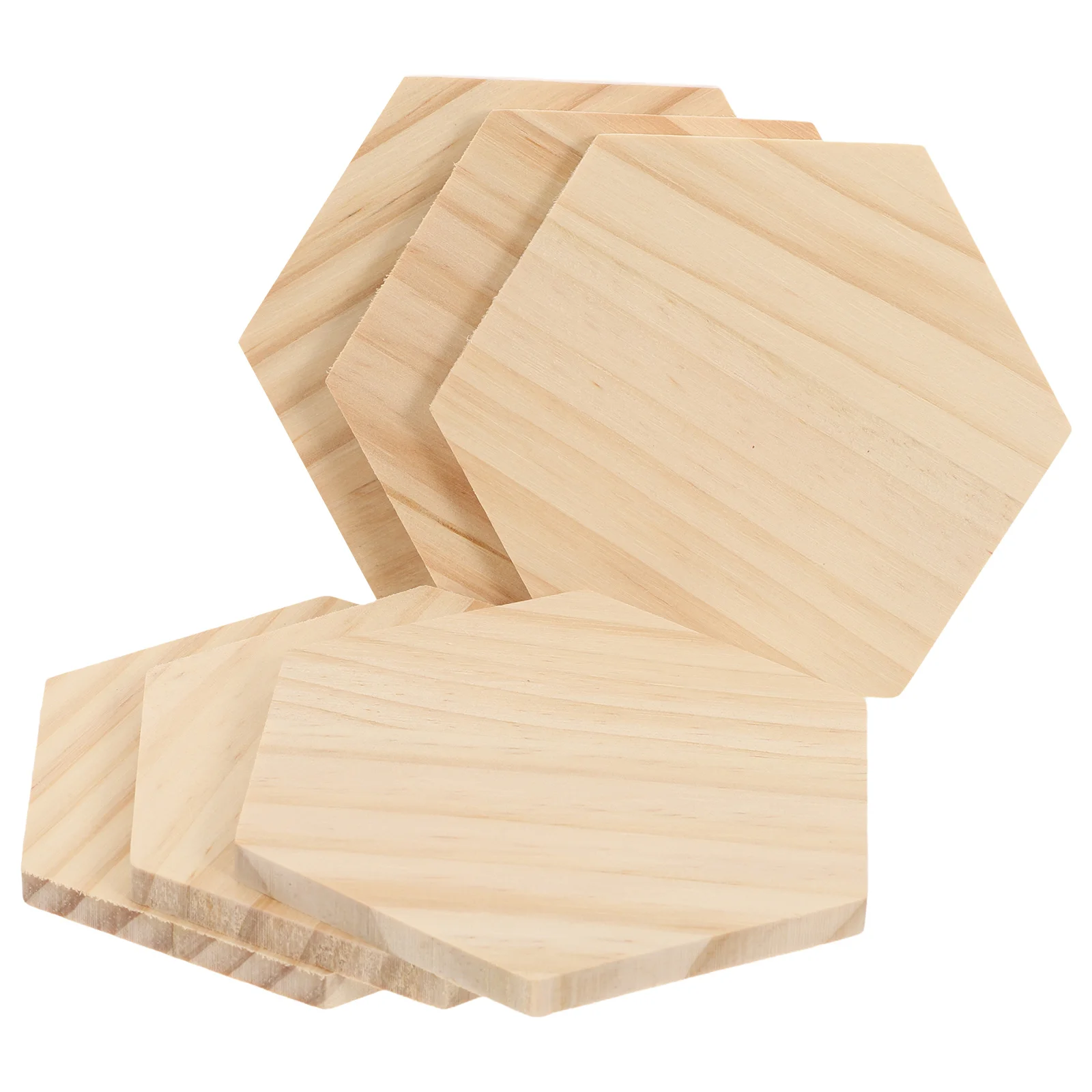 

6 Pcs Coaster Wood Unfinished Coasters for Crafts 3 94 Inch Cup Mats Diy Blanks Safe Unfinished Coasters Versatile
