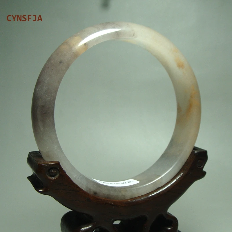 

CYNSFJA New Real Rare Certified Natural Quartzite Jade Women's Lucky Jade Bangle Bracelets 61mm High Quality Blessing Gifts