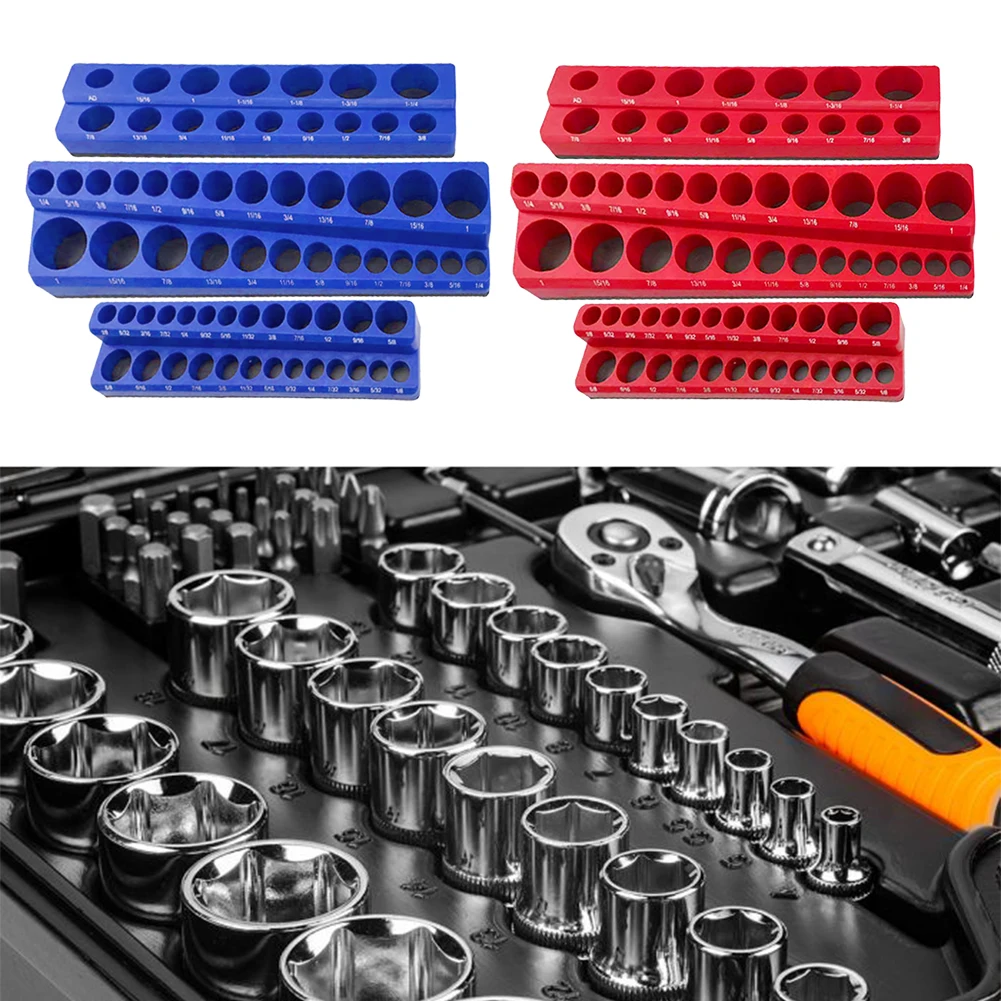 Magnetic Socket Organizers Magnetic Socket Organizers 1/2 3/8 1/4 Drive Holds 141 Socket Metric SAE Professional Tools Organizer