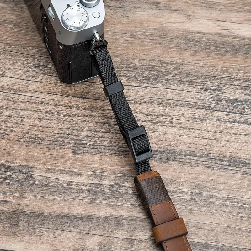 Camera Wrist Strap for FUJIFILM XM5, SONY A7M4, ZVE10, NIKON ZF, Z30, CANON R50, R10. Decorative Genuine Leather Accessories