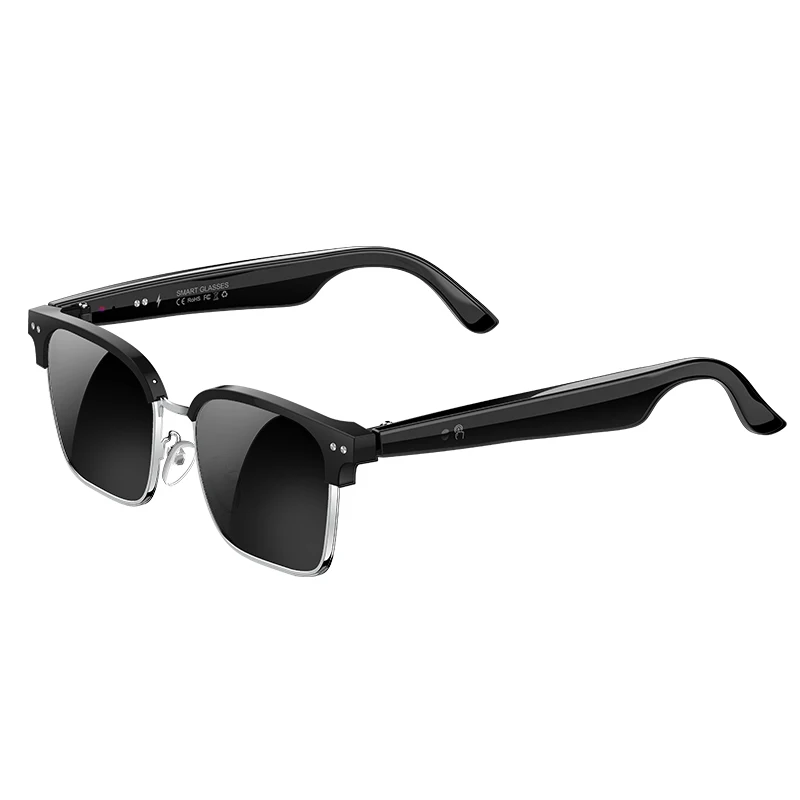 W100D AI Smart Glasses Real Time Translation 164 Languages Bluetooth 6.0 Calling ENC Noise Cancellation Built-in BOX Speaker