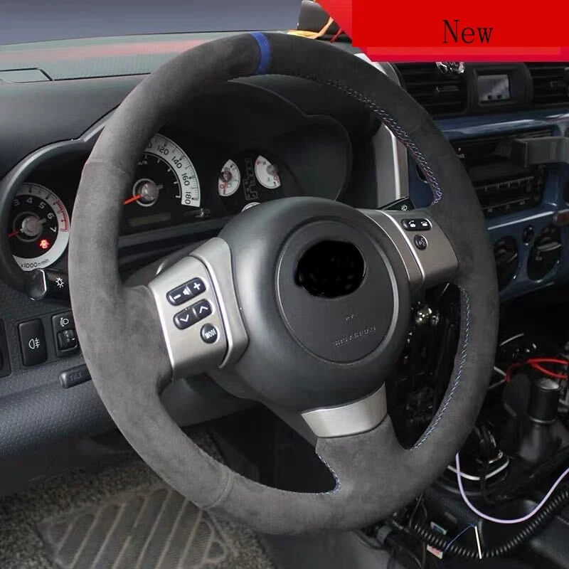

Прошитая вручную кожа, черная замша, искусственная кожа для Toyota FJ FJCruiser, автомобильные аксессуары