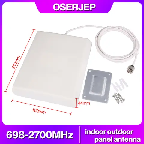 Indoor Panel Antenne 10dBi Interne GSM 2G 3G 4G Antenne 698-2700Mhz Met 3m Kabel voor Mobiele Mobiele Versterker