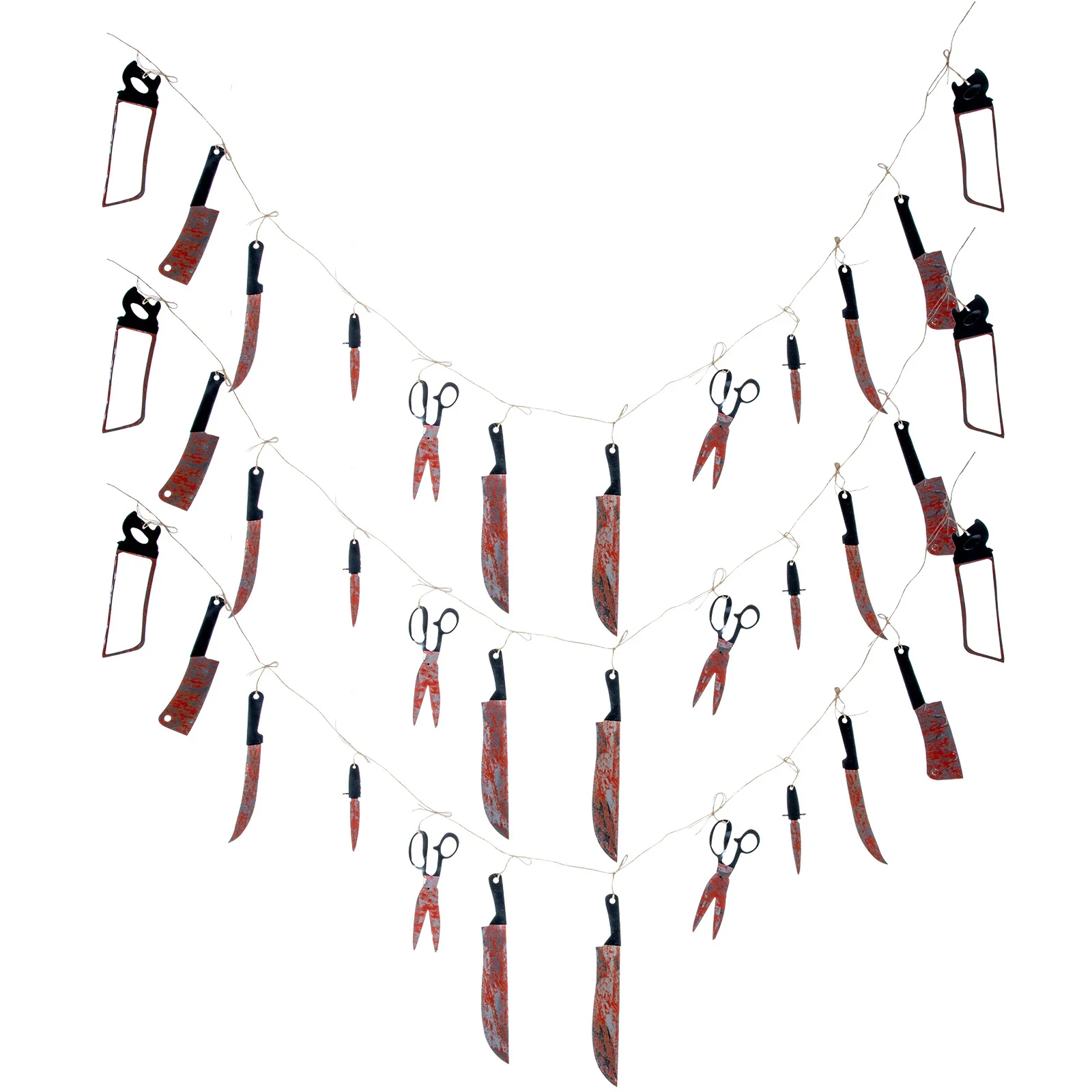 

3Pcs Halloween Banner Hanging Decoration Horror Atmosphere Bunting Party Display Halloween Decorations