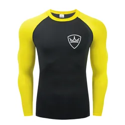 Men's Rashguard T-shirt Fitness Compression Tee Clothes Long Sleeve T shirt For Women/Men Sport Workout Rash Guard Top t shirts