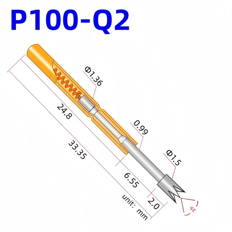 

Пружинный тестовый зонд AOSHANG P100-Q2