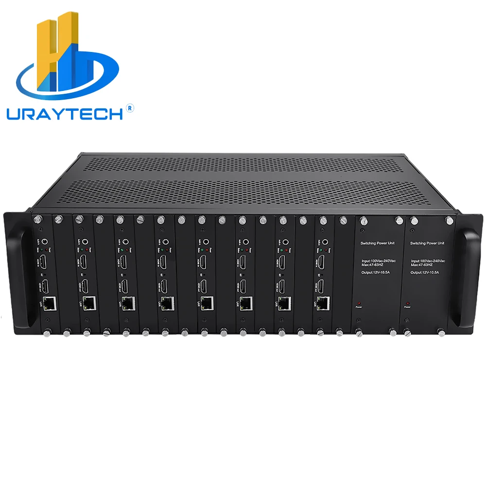 

3U Rack 8 In 1 H.264 HDMI To IP Video Encoder IPTV HD Video Audio Encoder Live Broadcast RTMP Encoder H.264 For IPTV
