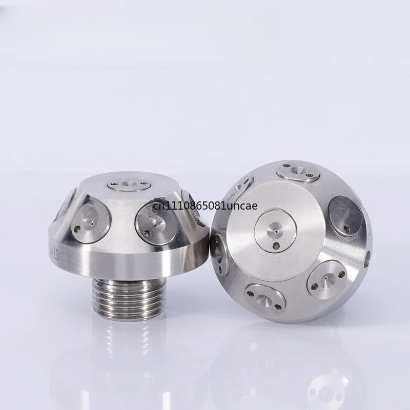 M18*1.5 Thread Open Water Mist Fire Sprinkler Nozzle T6+1 6+0 Atomizing Fire Extinguishing Protection Head and Battery Accessory