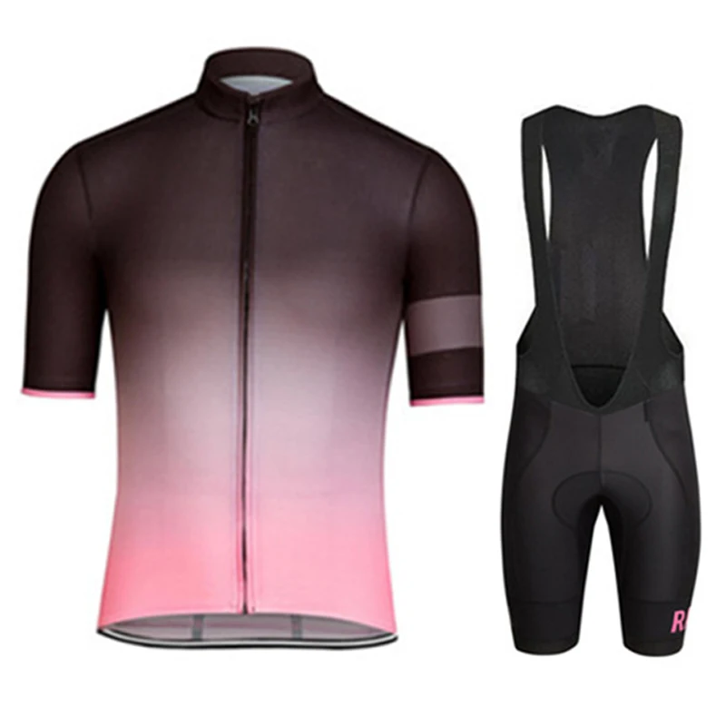 Cycling Jersey Set Short Sleeve Shirt Bicycle Clothing 2025 Summer Men Black MTB Maillot Ciclismo Bike Racing Bib Shorts Set