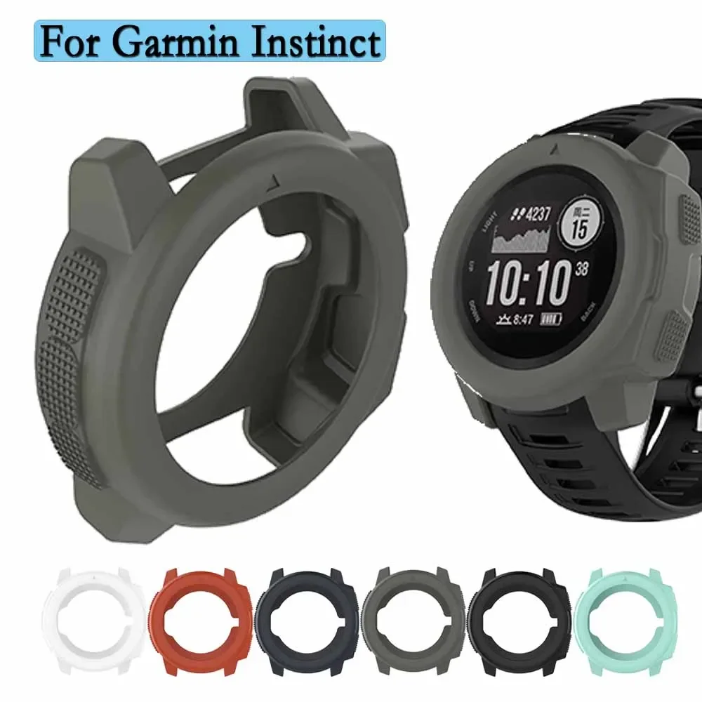 Soft TPU Silicone Cover For Garmin Instinct Hollow Protective Case Super Light High Quality  Replacement Watch Case