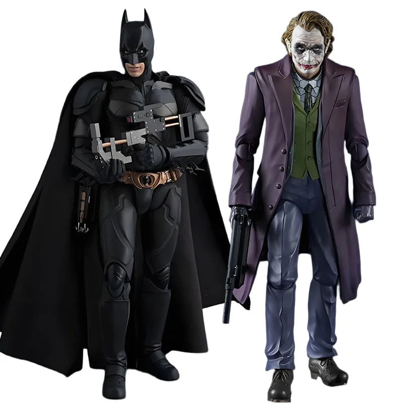 반다이 오리지널 S.H.Figuarts 배트맨 & 조커 스패로우 아머 액션 피규어 소년을위한 장난감 크리스마스 선물 소장 모델 장식품