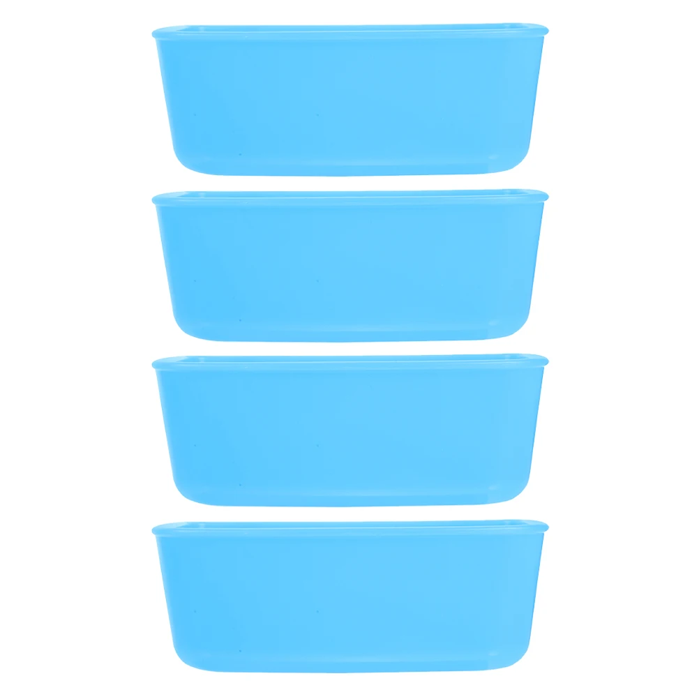 

4pcs Parrot Feeder Bird Cage Hanging Large Capacity Easy Clean Plastic Pet Feeding Cup For Birds Rabbits Hamsters Small Pets