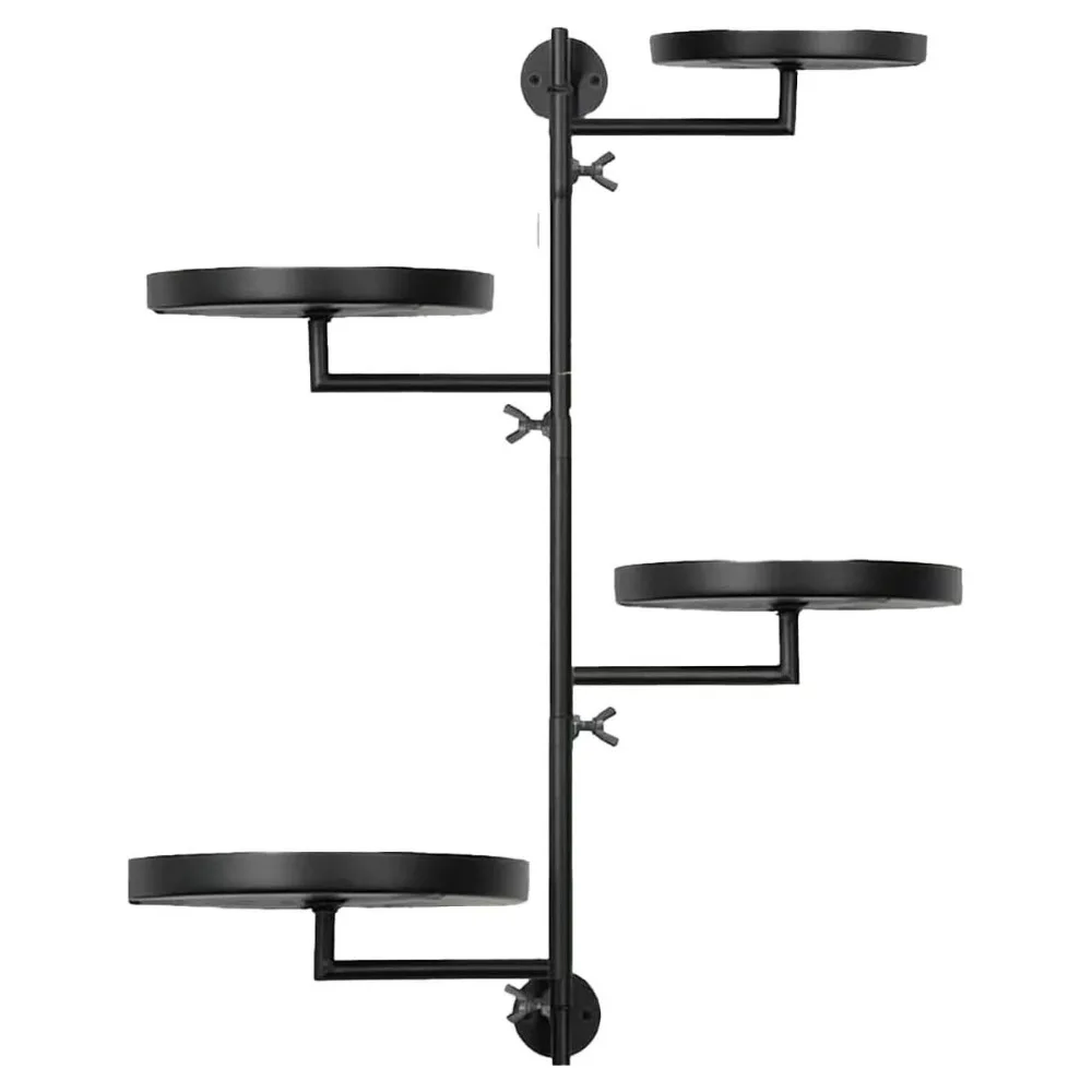 

Green Plant Potted Rotating window plant stand Creative Simple Metal plant frame Waterproof Three layers of plant support Wall