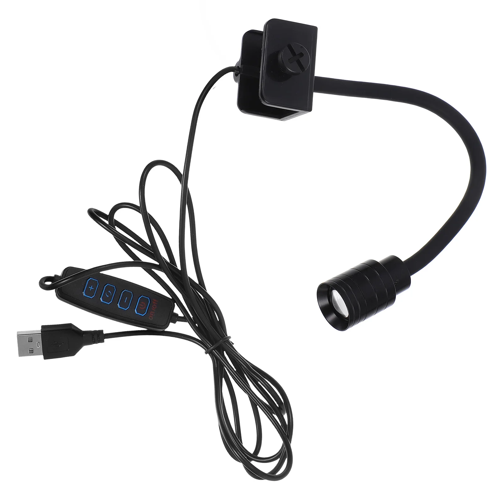 

Fish Tank Spotlight LED Aquarium Light for Plants Betta Small Decor Black Bowl Lamp Mini Fish Tank Lighting Accessories