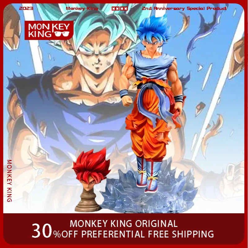 

32 см фигурка Dragon Ball Son Goku Can Glow аниме коллекционная модель ПВХ настольный орнамент украшения детские игрушки праздничные подарки