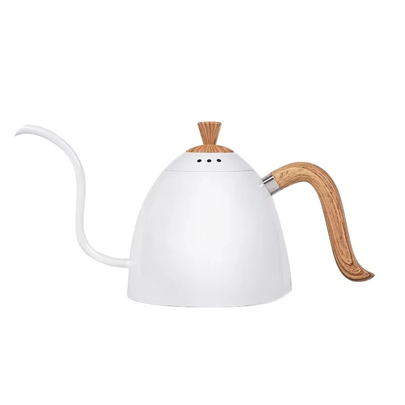 Hand brewed coffee pot Stainless steel drip filter coffee pot Hanging ears Coffee tea Slender mouth Induction cooker pot