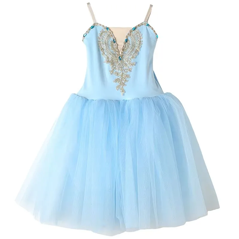 

Ballet Tutu Skirt Ballet Dress Long Vestidos For Girls Women Kids Swan Sling Dance Costumes Performance Princess Dress