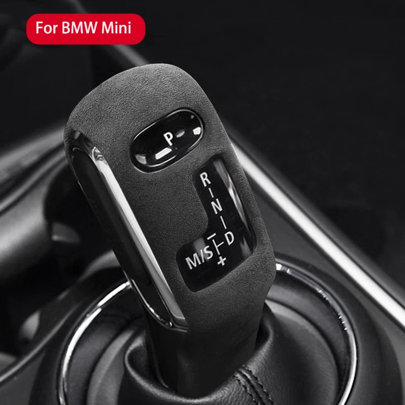 

Alcan tara Suede Car Gear Shift Knob Cover Shift Sticker Decorations for BMW MINI F55 F56 F54 F60 F57 2024 2023 2022 2021 2020