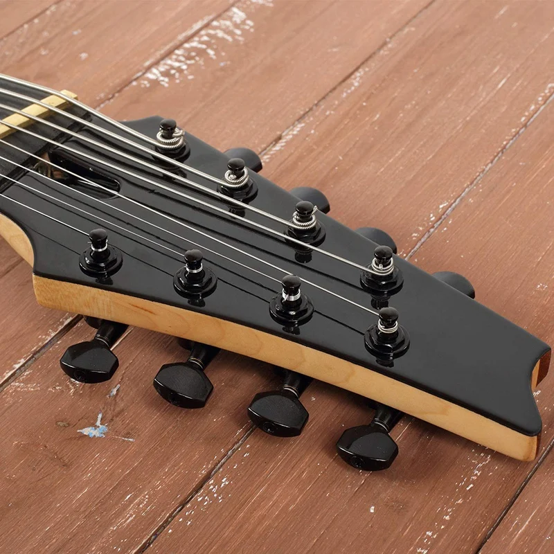 Guitar String Tuning Pegs Keys, 3 Esquerda, 3 Direita, Cabeças de Máquina Botões com Strap Button, Fechaduras e Guitarra Strin, 6 Pcs