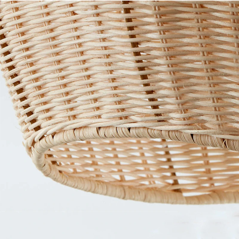 Imagem -03 - Nordic Designer Rattan Lâmpada Criativa Handmade Luzes Pingente para Restaurante Sala de Jantar Decoração Sala Minimalista Lustres