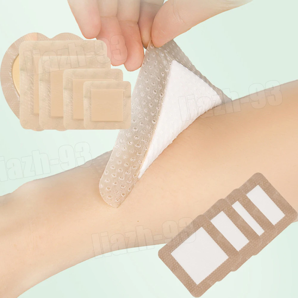 

1 шт., силиконовая пенопластовая повязка с каймой, стерилизованная водонепроницаемая повязка на рану, пластырь, повязка для дома, путешествий, аптечка первой помощи